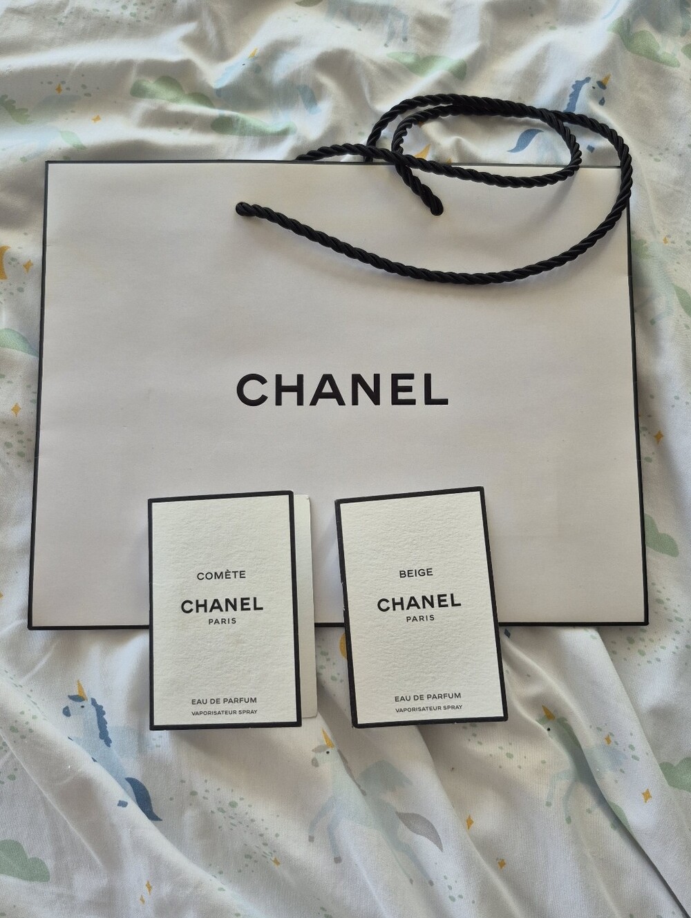 New! Chanel Perfume Set With Bag
